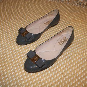 Salvatore Ferragamo Varina Patent Ballet Flats